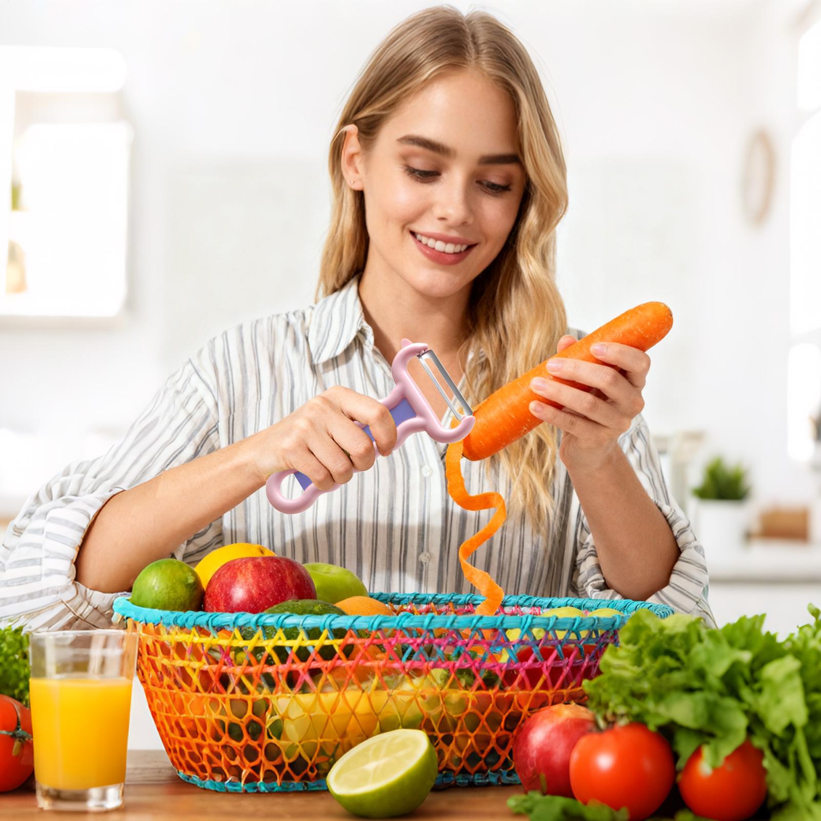 Kitchen Gadgets Men - Pelapatate manuale, gadget da cucina, affettaverdure