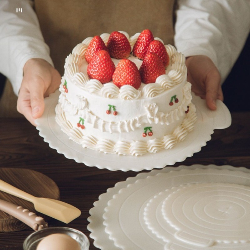 Kitchen Gadgets Home Party - Vassoio per torta rotondo in plastica