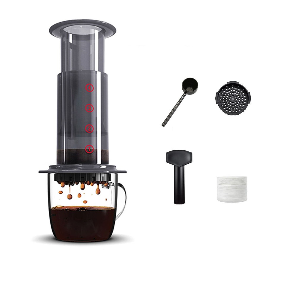 French Press Coffee Maker - Condividi Pentola Bollitore per caffè portatile