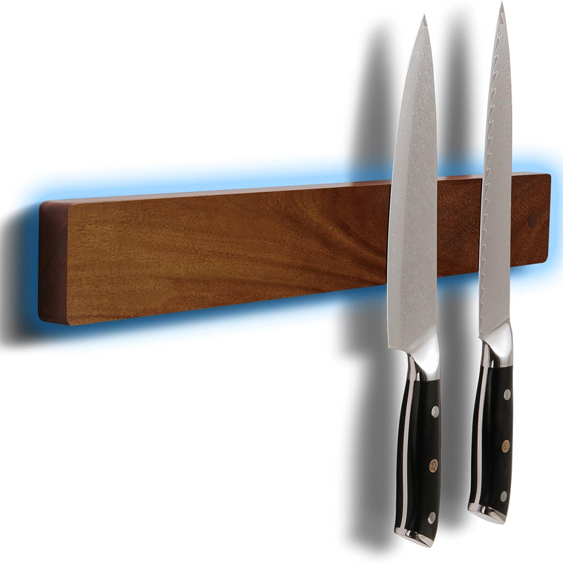 Magnetic Knife Strip - 30 cm 40 cm Frassino Legno