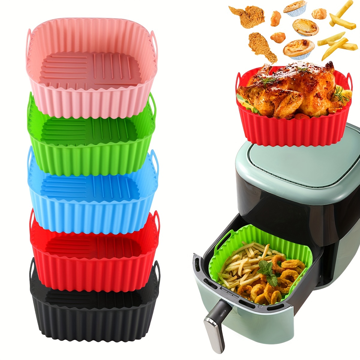Kitchen Gadgets Air Fryer - 1 rivestimento quadrato per friggitrice ad