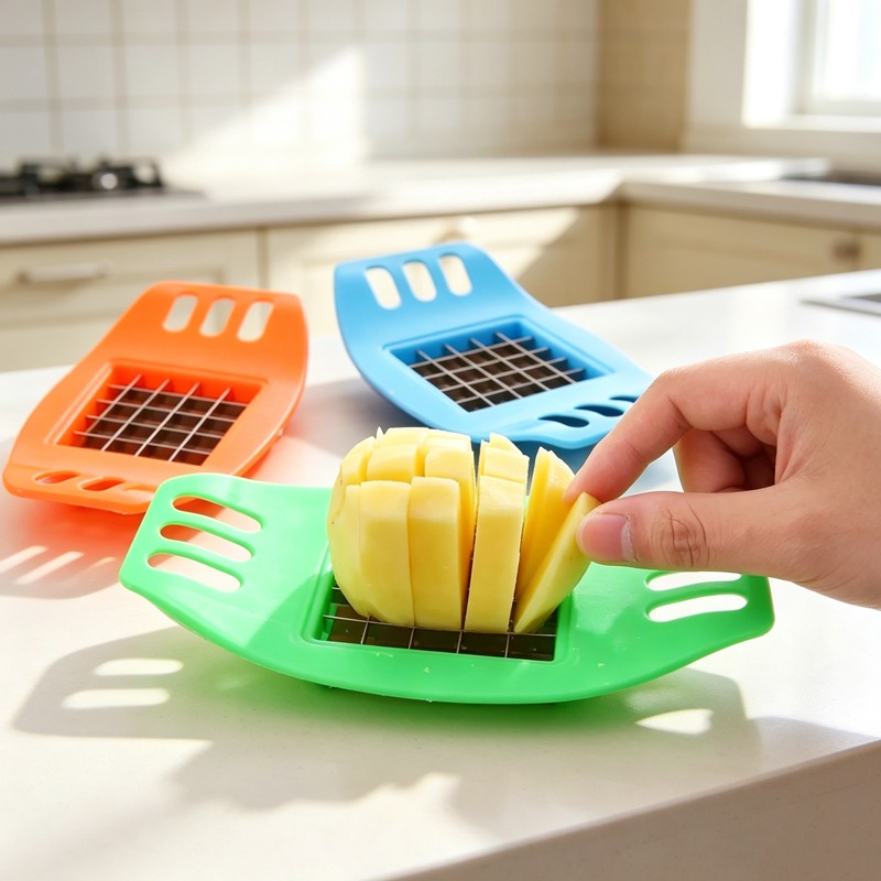 Kitchen Gadgets Useful - Tagliapatate per Patatine Fritte, Affettatrice per