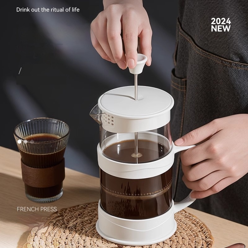 French Press Coffee Maker - GIANXI Pressa a mano Caffettiera Filtro