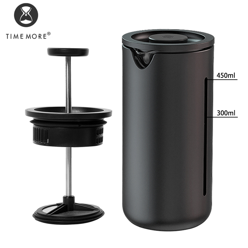 French Press Coffee Maker - TIMEMORE U French Press 450ml Borosilicato