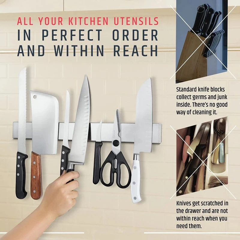 Portacoltelli magnetico profes - Magnetic Knife Strip recensione e prezzo
