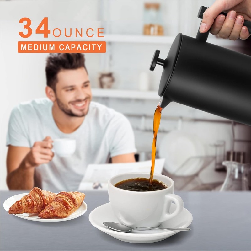 Caffettiera French Press 34 Oz - French Press Coffee Maker recensione e prezzo