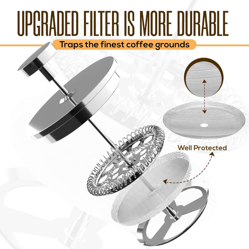 Caffettiera francese in acciai - French Press Coffee Maker recensione e prezzo