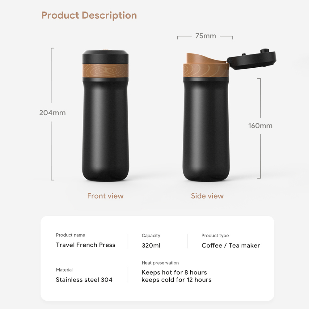 ICafilas Macchina da caffè por - French Press Coffee Maker recensione e prezzo