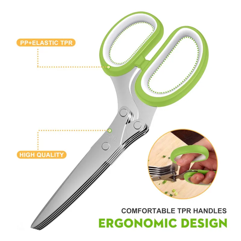 Forbici per Erbe in Acciaio In - Herb Scissors 5 Blade recensione e prezzo