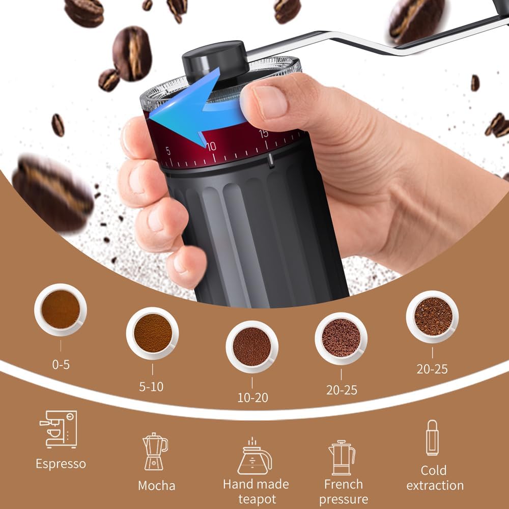 Macinacaffè manuale con 40 reg - French Press Coffee Maker recensione e prezzo