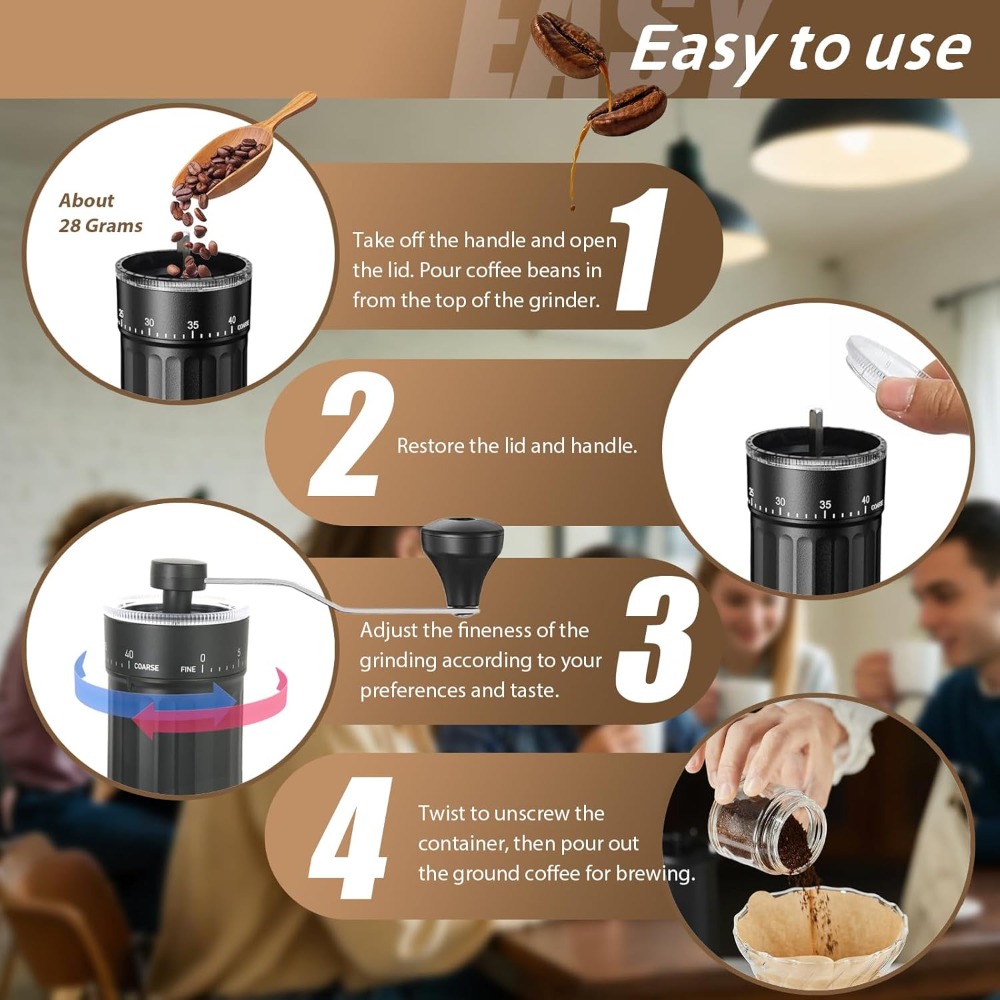 Macinacaffè manuale con 40 reg - French Press Coffee Maker recensione e prezzo